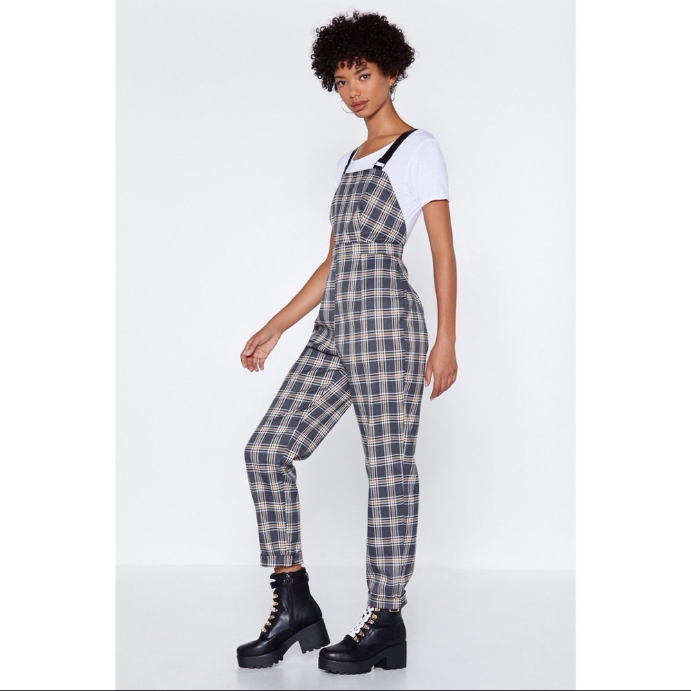 Plaid coverall